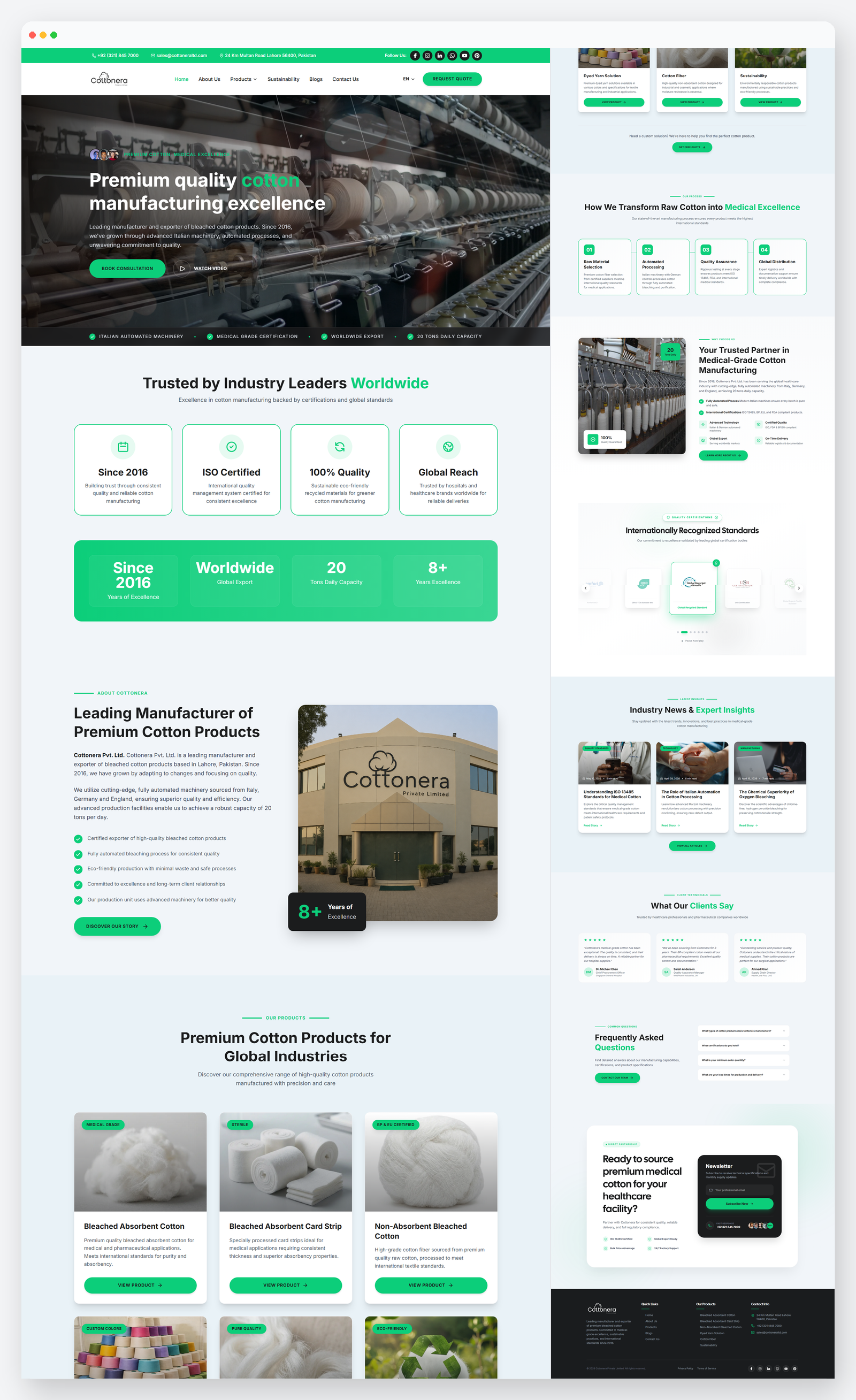 Cottonera Ltd Corporate Website